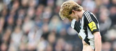 纽卡斯尔联可能对安东尼·戈登的红牌提出上诉