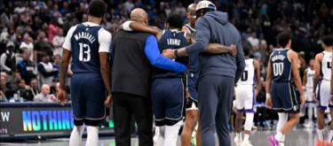 Kyrie Irving leaves game against Sacramento Kings with knee injury