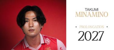 Monaco officially completes contract extension with Japan international winger Takumi Minamino..