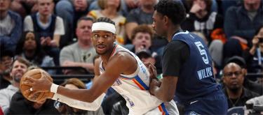 吉尔杰斯·亚历山大砍下41分　俄克拉荷马城雷霆120比103击败孟菲斯灰熊