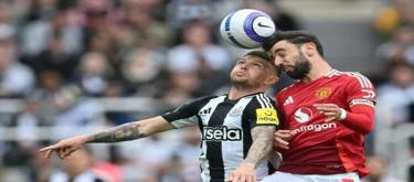 英超第32轮：纽卡斯尔联4-1大胜曼联，完成赛季双杀