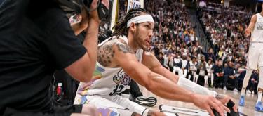 因左腿筋拉伤，掘金前锋阿隆·戈登出战G7成疑