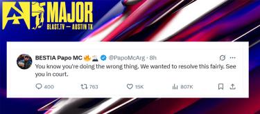 仍对奥斯汀Major参赛资格被取代不满，BESTIA CEO扬言将与BLAST对簿公堂..