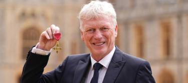 Former West Ham United manager David Moyes receives OBE award