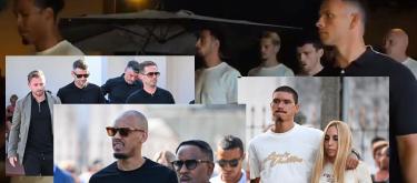 Liverpool players and staff arrived and attended Diogo Jota and André Silva's wake..