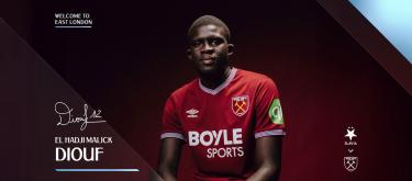 West Ham United officially completes the signing of Senegalese wonderkid El Hadji Malick Diouf..