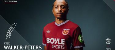 Kyle Walker-Peters joins West Ham United on a three-year contract