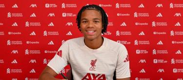 England U19s international forward wonderkid Rio Ngumoha signs first professional contract with Liverpool..
