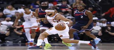 Harden and Leonard team up to lead the Clippers to a 129-102 victory over the Suns.