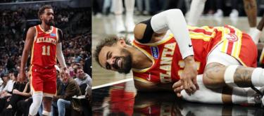 老鹰核心特雷·杨右膝重伤缺阵至少四周