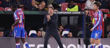 Oliver Glasner believes the team showed a persistent drive to score during the match.