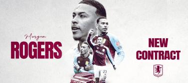 Aston Villa completes contract extension with England international attacking midfielder Morgan Rogers..