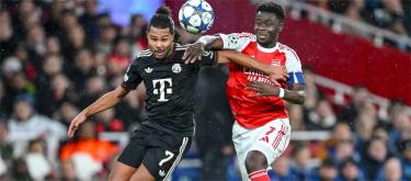 欧冠联赛——3比1击败拜仁慕尼黑　阿申纳升上积分榜第一名