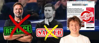 莫雷托：皇马将即时让阿隆索“下课”，并委任克洛普之传闻是假的..