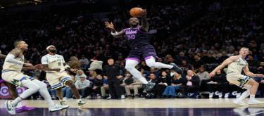 爱德华兹24分稳住局势 森林狼以103-100逆转胜雄鹿