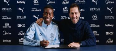 Crystal Palace centre-back Gue has officially joined Manchester City, signing a contract until 2031.