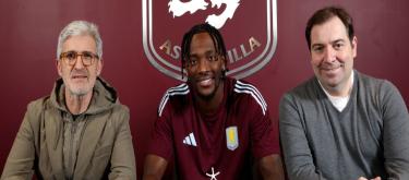 Abraham has officially announced his return to Aston Villa, signing a four-and-a-half-year contract.