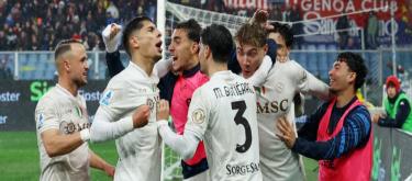 意甲——霍伊伦补时点射上演绝杀好戏，十人那不勒斯3-2险胜热那亚