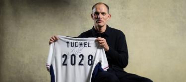 The English Football Association completes contract extension with its national team manager Thomas Tuchel..