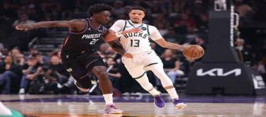 罗林斯26分库兹马20分 雄鹿以108-105险胜太阳