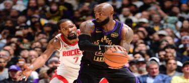 LeBron James scored 28 points as the Lakers defeated the Rockets 101-94.