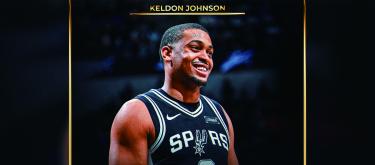 NBA官方：马刺侧翼凯尔登·约翰逊当选本赛季最佳第六人